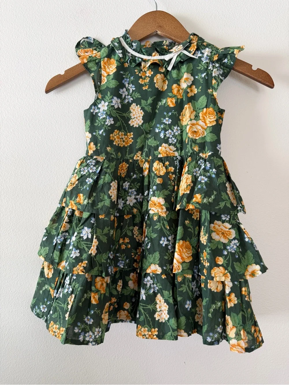 Janie & Jack Girls 4 years Floral Tiered Dress Luxury Garden Party